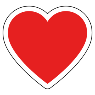 Heart Sticker (Red)